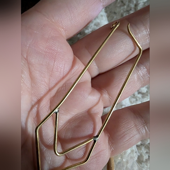 Cost Plus World Market Jewelry - NWOT Brassy Geometric Earrings from World Market